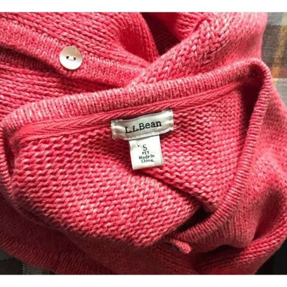 L.L. BEAN button up knit sweater 100% Cotton sz s - Picture 8 of 8